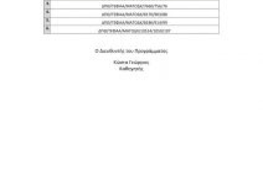 Προσωρινοί πίνακες αποτελεσμάτων ΑΤΟΔΧ 2019-2020